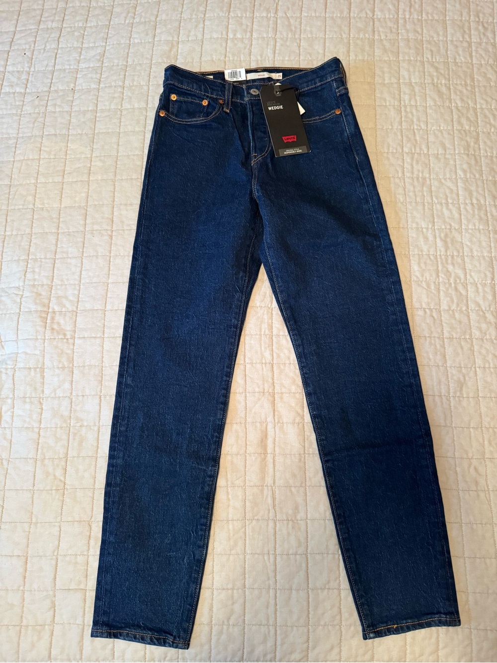 Levi's Women's Dark Indigo Slim Straight Jeans